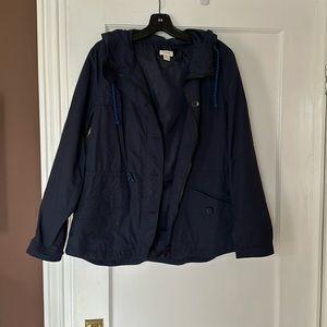 Jcrew size small rain jacket with hood
